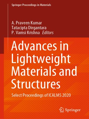 cover image of Advances in Lightweight Materials and Structures